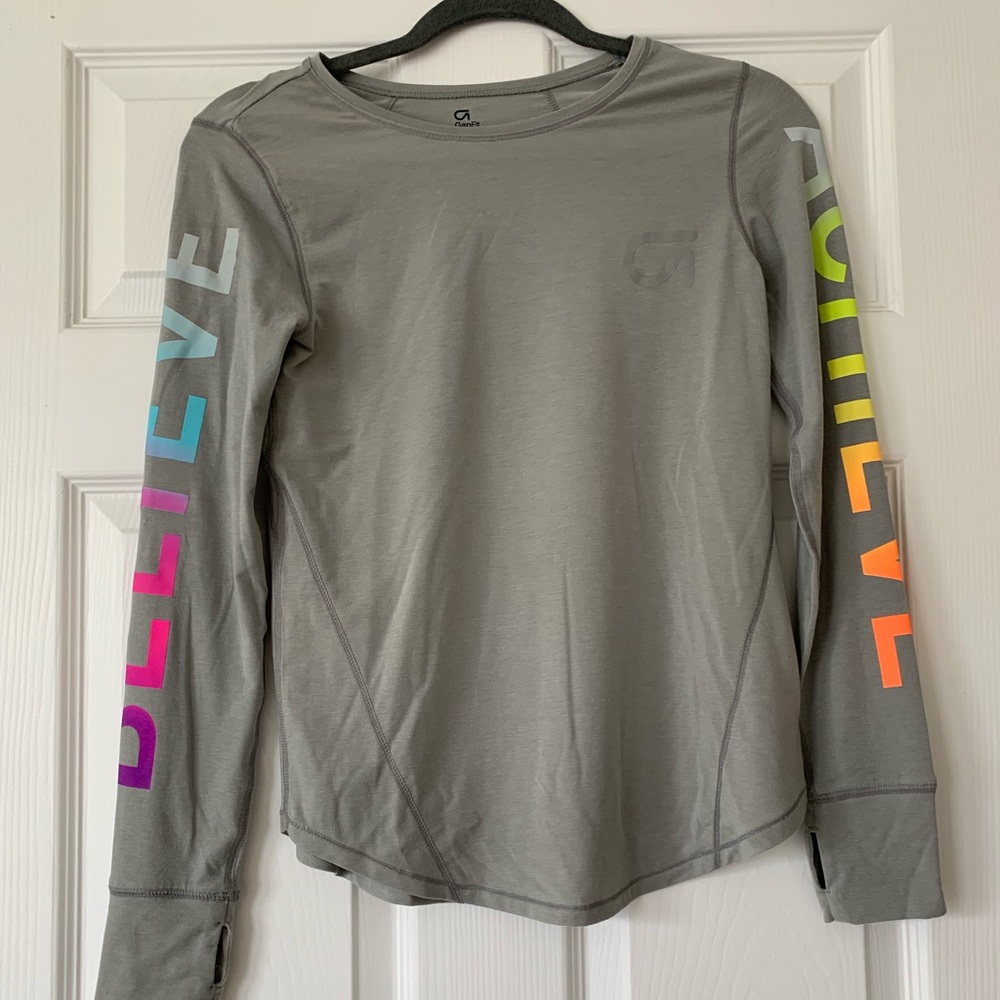 Gap Fit Girls Long Sleeve Athletic Shirt Like New
